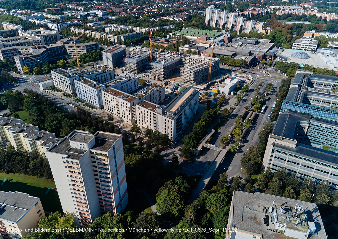 19.09.2021 - Perlach Plaza und Umgebung in Neuperlach 